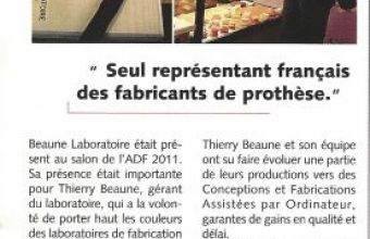 Beaune Laboratoire remarqué à l'ADF !